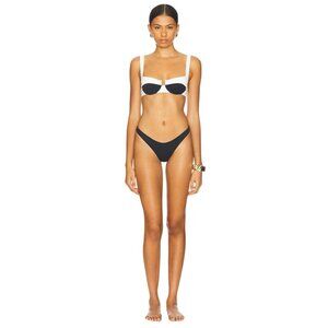 Ronny Kobo x Reina Olga Brigitte Bikini Set in Black 1/Small Womens Swimsuit